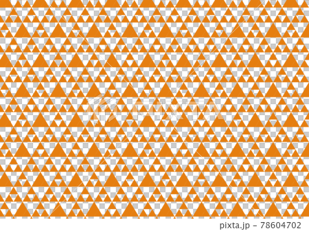 Large and small triangle pattern orange Large and small triangle pattern orange 78604702