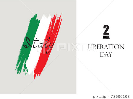 Italian flag with handwritten lettering Italy brush stroked national country design element Italian flag with handwritten lettering Italy brush stroked national country design element 78606108