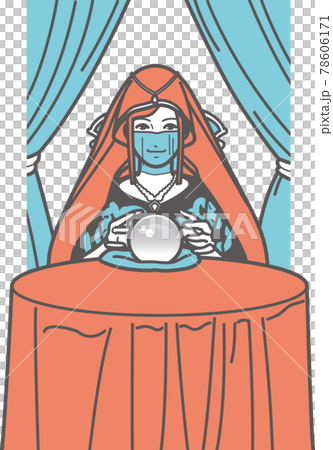 算命先生用水晶球算命 ① 78606171