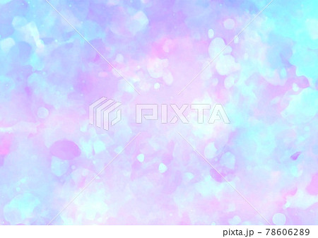 幻想的な夢かわいい水色と紫のキラキラテクスチャ背景のイラスト素材