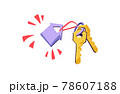 Rental, real estate concept. Keys 78607188