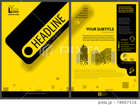 Yellow-black Leaflet 78607318