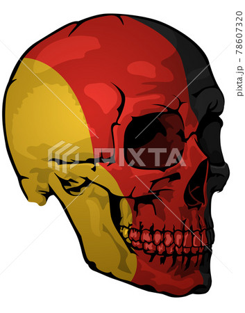 German Flag Painted on a Skull German Flag Painted on a Skull 78607320