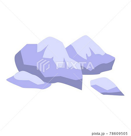 Zoo park stones icon, isometric style Zoo park stones icon, isometric style 78609505