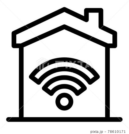 Smart house icon, outline style 78610171