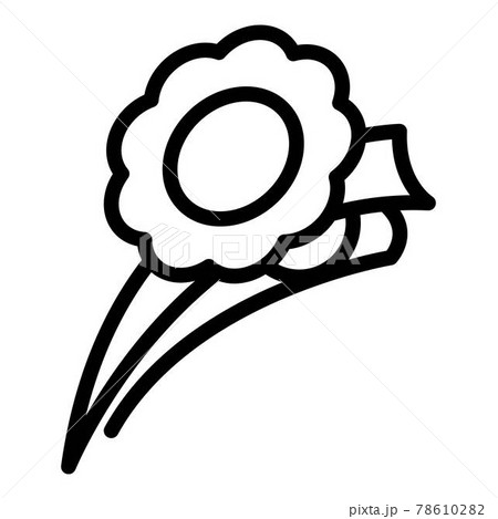 Fashion barrette icon, outline style 78610282