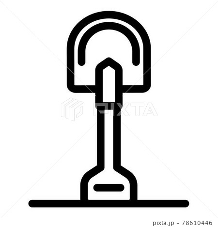 Travel shovel icon, outline style Travel shovel icon, outline style 78610446