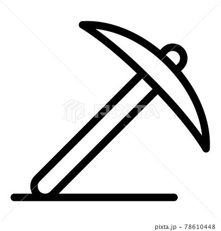 Axe pick icon, outline style Axe pick icon, outline style 78610448