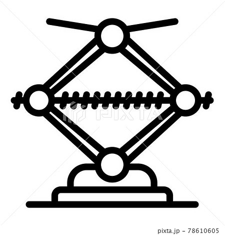 Repair jack screw icon, outline style 78610605