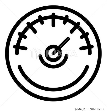 Air barometer icon, outline style 78610707