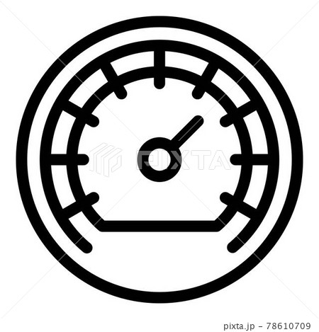 Barometer indicator icon, outline style Barometer indicator icon, outline style 78610709