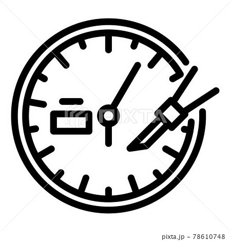 Mechanic watch repair icon, outline style Mechanic watch repair icon, outline style 78610748