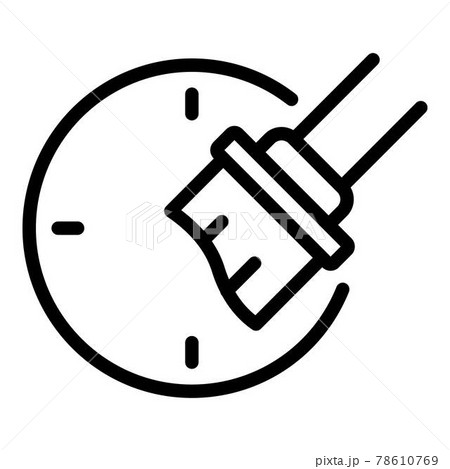 Repair paint watch icon, outline style Repair paint watch icon, outline style 78610769