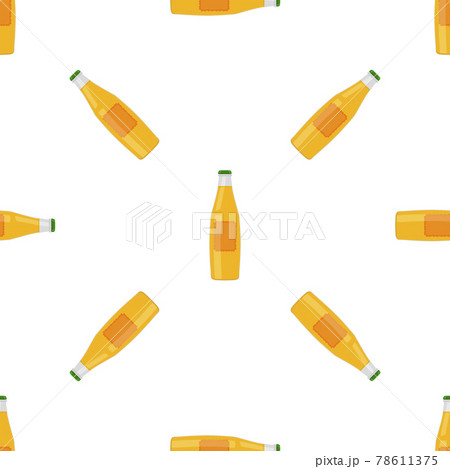 Illustration on theme seamless beer glass bottles with lid for brewery 78611375