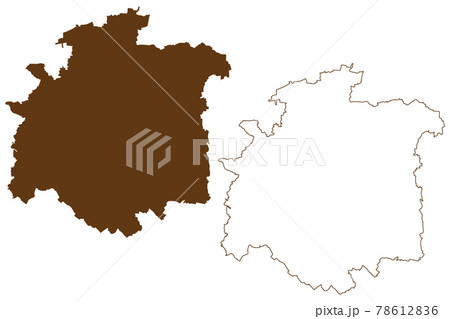 Hildesheim district (Federal Republic of Germany, rural district, State of Lower Saxony) map vector illustration, scribble sketch Hildesheim map 78612836