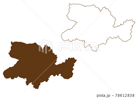 Herford district (Federal Republic of Germany, State of North Rhine-Westphalia, NRW, Detmold region) map vector illustration, scribble sketch Herford map Herford district (Federal Republic of Germany, State of North Rhine-Westphalia, NRW, Detmold region) map vector illustration, scribble sketch Herford map 78612838