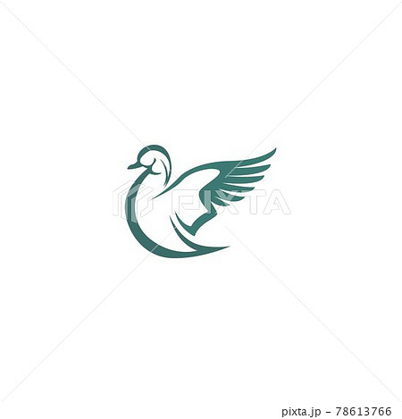 Duck icon logo design concept template illustration 78613766