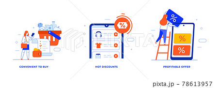 People use gadgets. set of icons, illustration People use gadgets. set of icons, illustration 78613957
