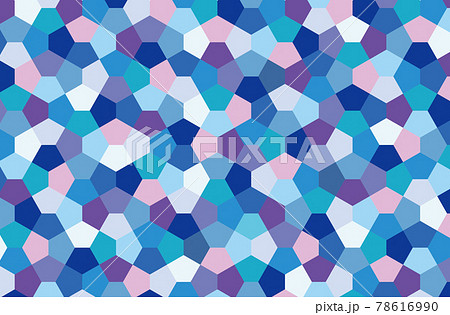 青色系の五角形の模様 青色系の五角形の模様 78616990