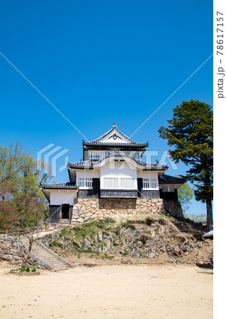 備中松山城の天守 岡山県高梁市 備中松山城の天守 岡山県高梁市 78617157