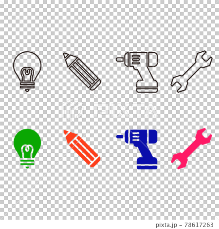 Design and construction icon set Design and construction icon set 78617263
