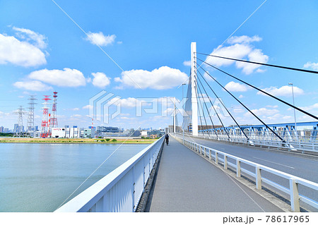 清砂大橋を葛西側より写す(東京都江戸川区)【2021.6】 78617965
