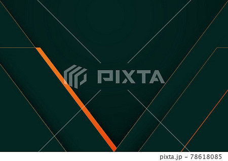 Abstract green, gold and orange minimal lines background. Minimal luxury concept. Vector illustration 78618085