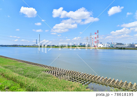 清砂大橋より荒川砂町水辺公園方面を望む(東京都江東区)【2021.6】 78618195