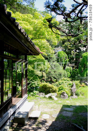 雰囲気ある昔の日本家屋の風景素材 雰囲気ある昔の日本家屋の風景素材 78618489