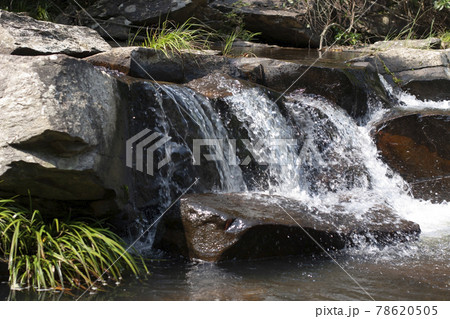 Stream and Brides Pool Waterfall in Hong Kong. Stream and Brides Pool Waterfall in Hong Kong. 78620505