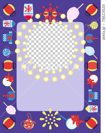 夏日祭明信片素材（人像） 78623020