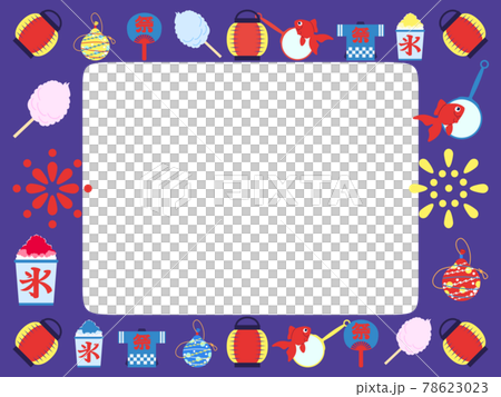 夏日祭明信片素材(側身) 夏日祭明信片素材(側身) 78623023