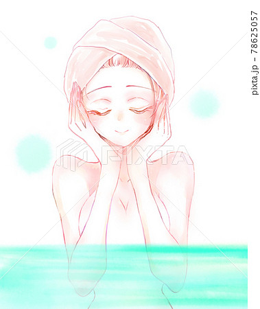 バスタイムを堪能している女性 バスタイムを堪能している女性 78625057