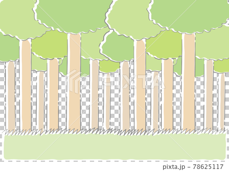 Tall tree illustration background - Stock Illustration [78625117] - PIXTA