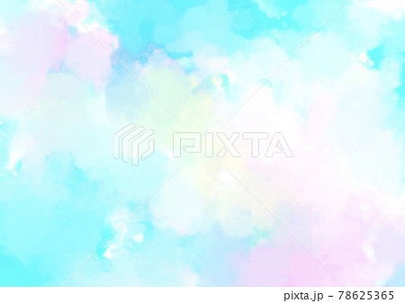 淡い虹色のカラフルなパステルグラデーション背景のイラスト素材