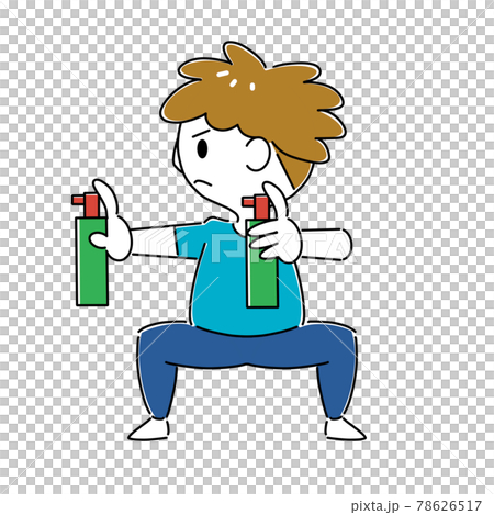 スプレー両手に臨戦態勢 78626517