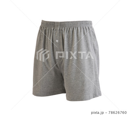 Grey men boxer shorts isolated on white Grey men boxer shorts isolated on white 78626760