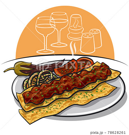 traditional turkish adana kebab 78628261