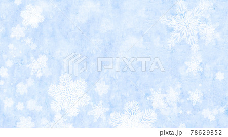 Christmas background with old paper texture of blue color and snowflakes 78629352
