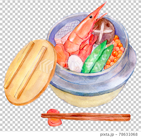 水彩イラスト 釜飯 水彩イラスト 釜飯 78631068