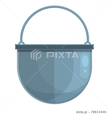Camping pot icon, cartoon style 78631646