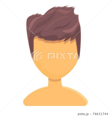 Thick hair icon, cartoon style 78631744
