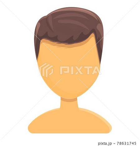 Cropped hair icon, cartoon style 78631745
