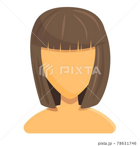 Healthy women hair icon, cartoon style 78631746