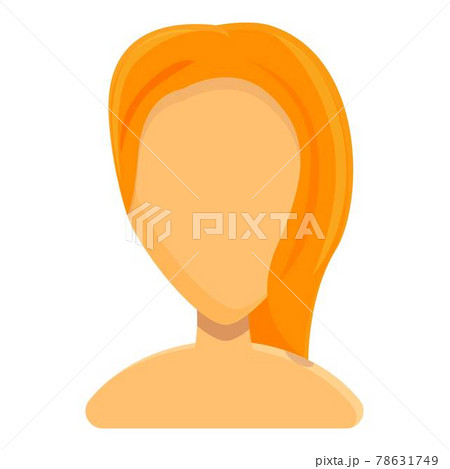 Healthy hair icon, cartoon style 78631749