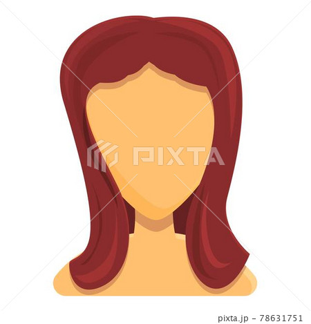 Silky hair icon, cartoon style 78631751