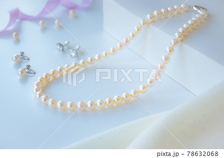 パールのネックレス イヤリング ピアス　 78632068