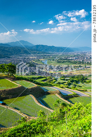 《長野県》姨捨の棚田・田植えシーズン 78632195