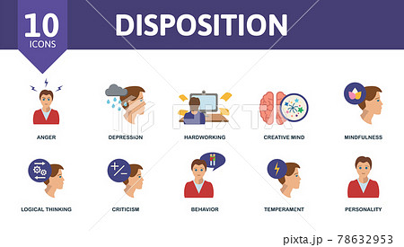 Disposition icon set. Contains editable icons...のイラスト素材 [78632953] - PIXTA