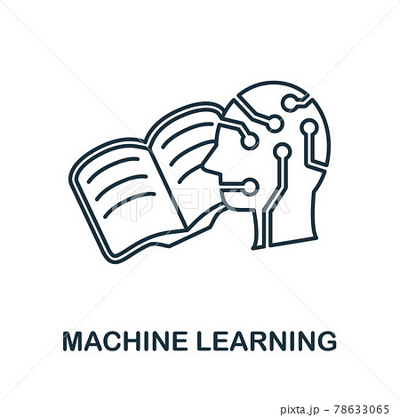 Machine Learning line icon. Creative outline design from artificial intelligence icons collection. Thin machine learning icon for infographics and banner 78633065